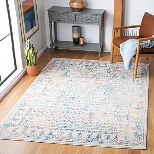 Safavieh Tulum Collection TUL271C Moroccan Boho Distressed Non-Shedding Stain Resistant Living Room Bedroom Area Rug 5'3" x 7'6" Ivory/Rust Safavieh Tulum Collection TUL271C Moroccan Boho Distressed Non-Shedding Stain Resistant Living Room Bedroom Area Rug 5'3" x 7'6" Ivory/Rust von Safavieh