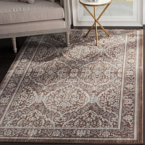 SAFAVIEH Distressed Teppich für Wohnzimmer, Esszimmer, Schlafzimmer - Valencia Collection, Kurzer Flor, Grau und Braun, 122 X 183 cm SAFAVIEH Distressed Teppich für Wohnzimmer, Esszimmer, Schlafzimmer - Valencia Collection, Kurzer Flor, Grau und Braun, 122 X 183 cm von Safavieh