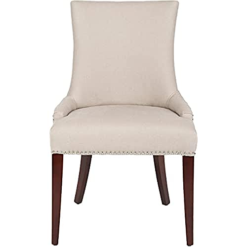 SAFAVIEH Set of 2 Wooden Dining Chairs, in Taupe von Safavieh