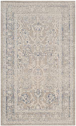 SAFAVIEH Traditionell Teppich für Wohnzimmer, Esszimmer, Schlafzimmer - Patina Collection, Kurzer Flor, Taupe und Taupe, 91 X 152 cm von Safavieh