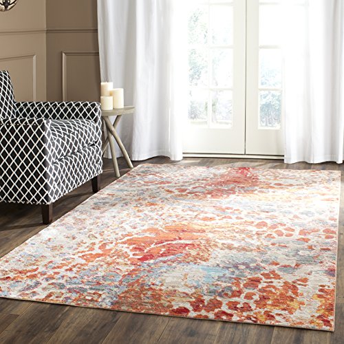 SAFAVIEH Boho Teppich für Wohnzimmer, Esszimmer, Schlafzimmer - Valencia Collection, Kurzer Flor, Multi, 152 X 244 cm SAFAVIEH Boho Teppich für Wohnzimmer, Esszimmer, Schlafzimmer - Valencia Collection, Kurzer Flor, Multi, 152 X 244 cm von Safavieh