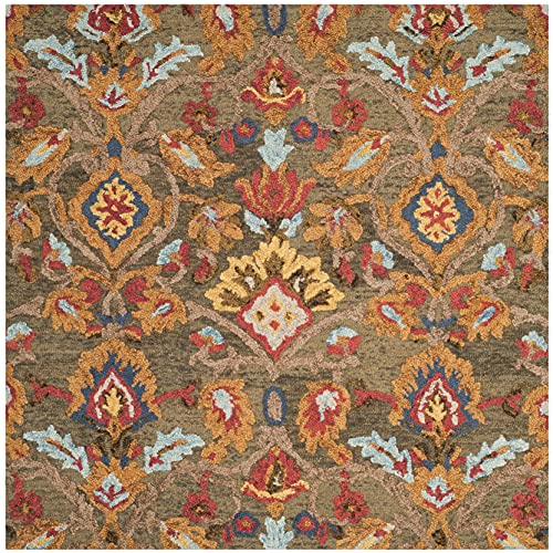Safavieh Zeitgenössische Teppich für Wohnzimmer, Esszimmer, Schlafzimmer - Blossum Collection, Kurzer Flor, Multi, 244 x 244 cm Safavieh Zeitgenössische Teppich für Wohnzimmer, Esszimmer, Schlafzimmer - Blossum Collection, Kurzer Flor, Multi, 244 x 244 cm von Safavieh