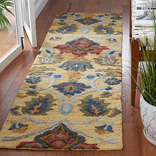 Safavieh Zeitgenössische Teppich für Wohnzimmer, Esszimmer, Schlafzimmer - Blossum Collection, Kurzer Flor, Multi, 90 x 90 cm Safavieh Zeitgenössische Teppich für Wohnzimmer, Esszimmer, Schlafzimmer - Blossum Collection, Kurzer Flor, Multi, 90 x 90 cm von Safavieh