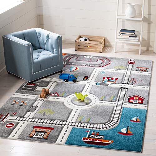 Safavieh Zeitgenössische Teppich für Wohnzimmer, Esszimmer, Schlafzimmer - Carousel Kids Collection, Kurzer Flor, Mehrfarbig, 240 x 300 cm Safavieh Zeitgenössische Teppich für Wohnzimmer, Esszimmer, Schlafzimmer - Carousel Kids Collection, Kurzer Flor, Mehrfarbig, 240 x 300 cm von Safavieh