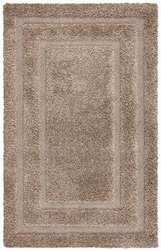 Safavieh Zottelig Teppich für Wohnzimmer, Esszimmer, Schlafzimmer - Florida Shag Collection, Hoher Flor, Beige und Beige, 244 X 305 cm Safavieh Zottelig Teppich für Wohnzimmer, Esszimmer, Schlafzimmer - Florida Shag Collection, Hoher Flor, Beige und Beige, 244 X 305 cm von Safavieh