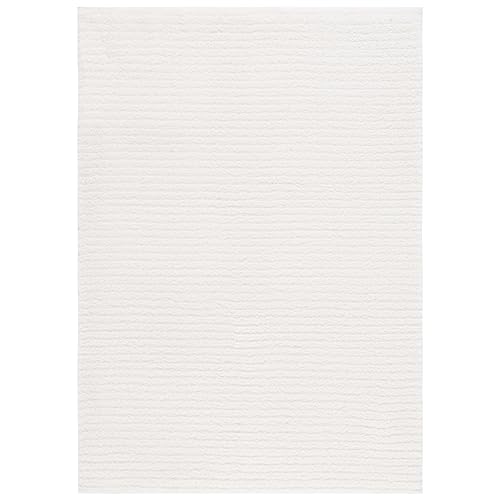 Safavieh Zottelig Teppich für Wohnzimmer, Esszimmer, Schlafzimmer - Tahoe Shag Collection, Hoher Flor, Creme, 122 X 183 cm von Safavieh