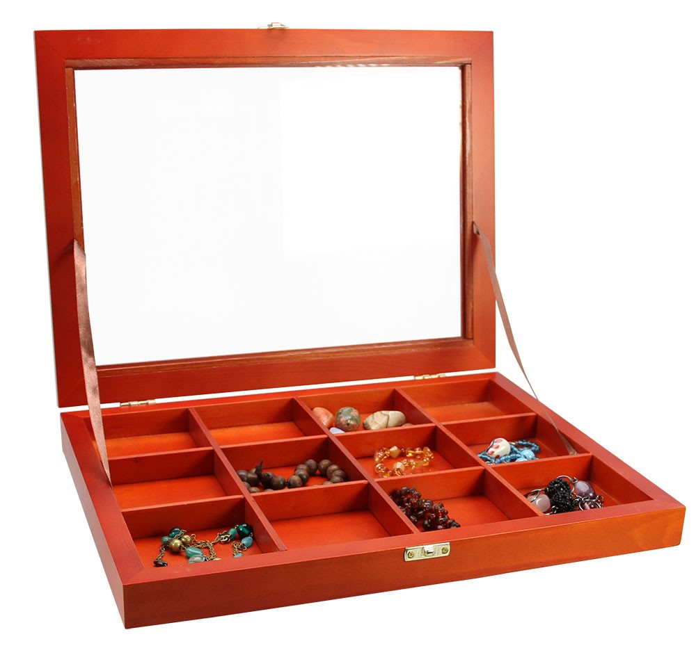 Safe-Album Vitrine SAFE5337 Edle Holzvitrine mit Glasabdeckung 12 Fächer à 82 × 85 mm Safe-Album Vitrine SAFE5337 Edle Holzvitrine mit Glasabdeckung 12 Fächer à 82 × 85 mm von Safe-Album