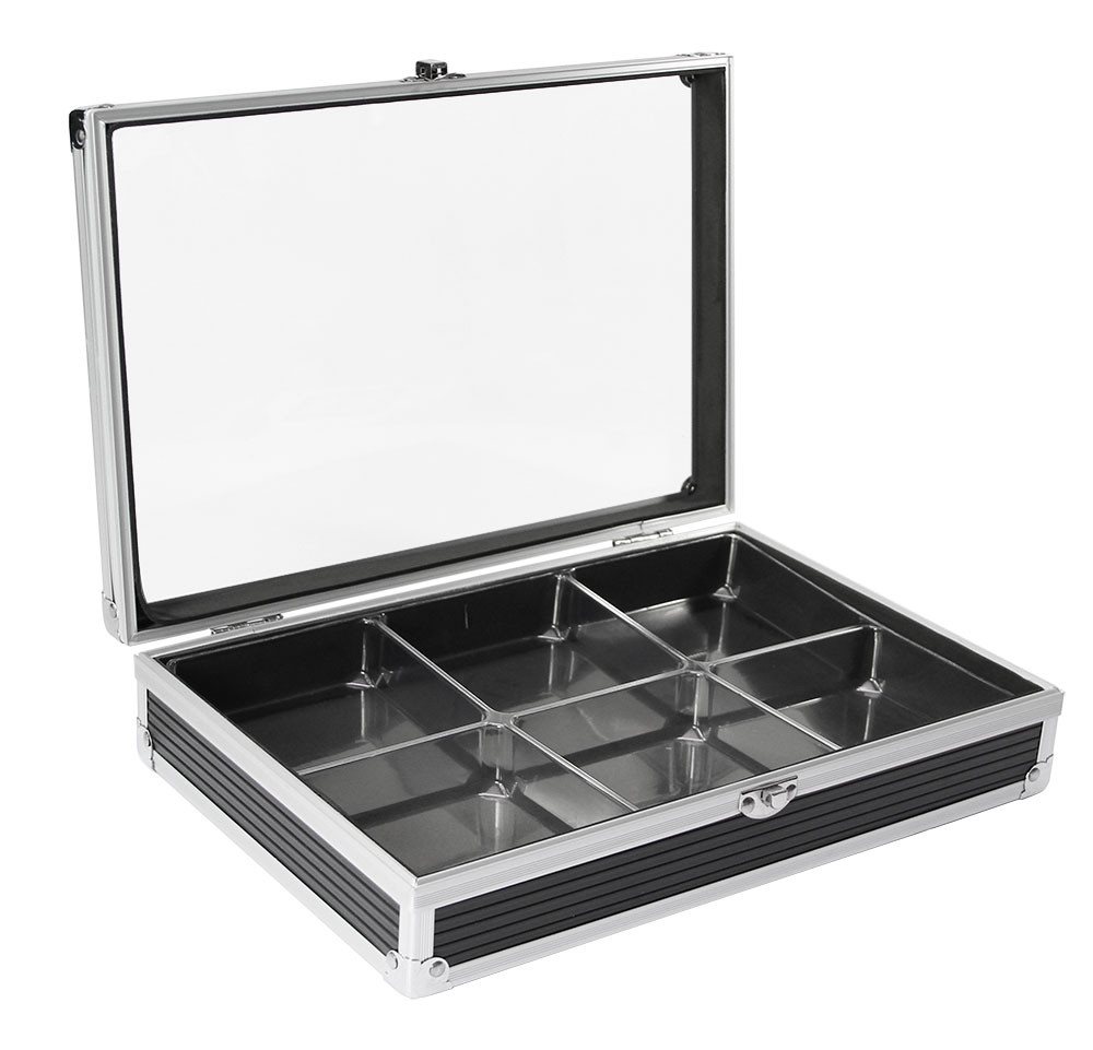 Safe-Album Vitrine Sammelvitrine "Compact-Black" Alu schwarz 6 Fächer Safe-Album Vitrine Sammelvitrine "Compact-Black" Alu schwarz 6 Fächer von Safe-Album