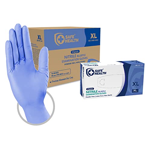 Safe Health Nitrilhandschuhe Größe XL Blueple, 900 stück, Violett Blau Nitril Pulverfrei Latexfrei, Lebensmittel Handschuhe Einweghandschuhe Einmalhandschuhe Safe Health Nitrilhandschuhe Größe XL Blueple, 900 stück, Violett Blau Nitril Pulverfrei Latexfrei, Lebensmittel Handschuhe Einweghandschuhe Einmalhandschuhe von Safe Health