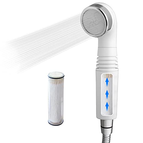Legionellen-Filter Duschkopf Hochdruck Wasserenthärter Filter entfernt 99,99999% der schädlichen Substanzen (Weiß) SS-886White von Safe Water Products