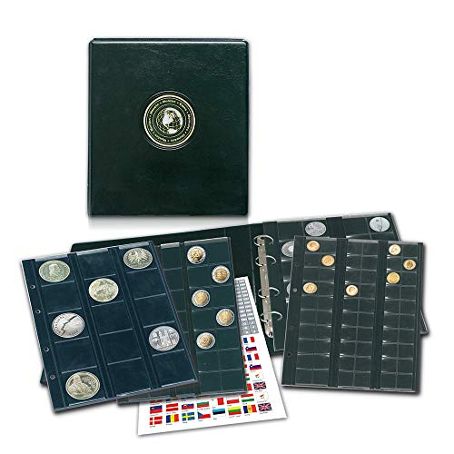 Safe 7346 Münzensammelalbum für Münzen aus aller Welt Premium von SAFE