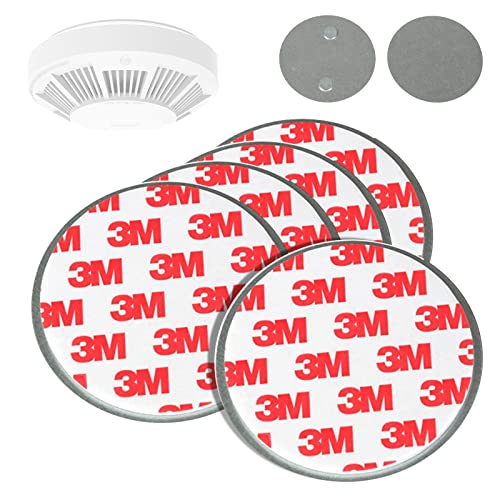 Safe2Home® 5er Set Rauchwarnmelder Magnet Schnellbefestigung - Rauchmelderhalterung - Selbstklebende Magnethalterung für Deckenrauchmelder - Montage Halterung von Safe2Home