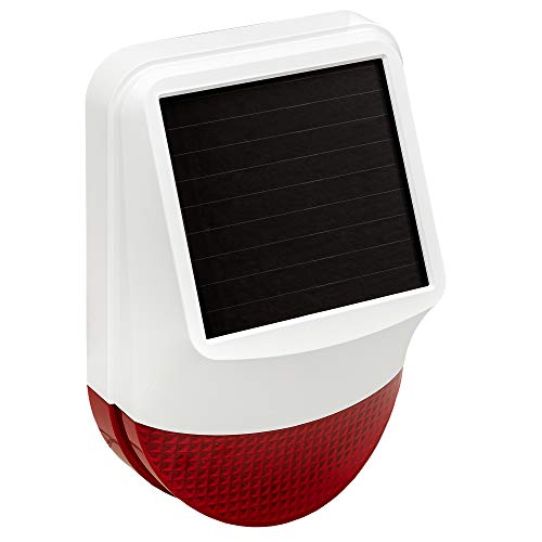 Safe2Home Solar Funk Außensirene - Außenalarm Serie SP310 - GSM WiFi Alarmsytem mit Solar Panel und 12 Volt Stromanschluss von Safe2Home