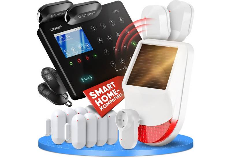 Safe2Home Safe2Home Profi Serie SP310 - Großes Set Alarmanlage (mit wechselnder Frequenz und Rolling Code - Sabotageschutz - 868 Mhz) von Safe2Home