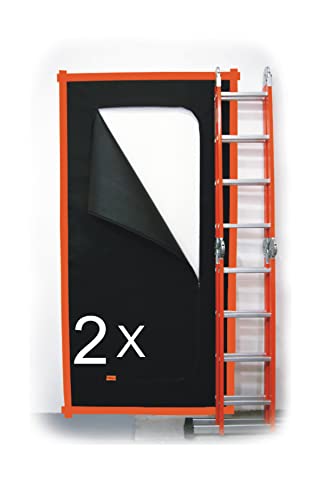 SafeCore - Staubschutztür mit Reißverschluss 2x 220x110 cm - Doppelseitiger Reißverschluss, Premium Polypropylen-Vliesstoff Abdeckung für Renovierung, Staubdichte Bauabdeckung SafeCore - Staubschutztür mit Reißverschluss 2x 220x110 cm - Doppelseitiger Reißverschluss, Premium Polypropylen-Vliesstoff Abdeckung für Renovierung, Staubdichte Bauabdeckung von SafeCore