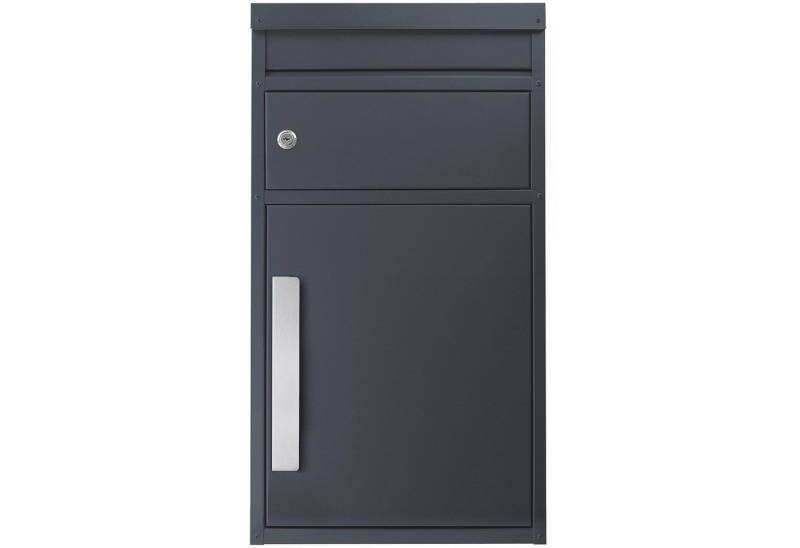 SafePost Paketbriefkasten Paketbriefkasten 45M anthrazit (Ral 7016) Design-Paketkasten modern von SafePost