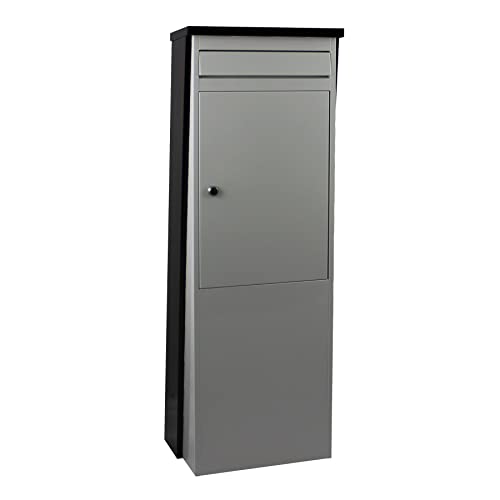 Standbriefkasten Safepost Eurotrend No.1 großer Postkasten anthrazit-silbergrau Postbox modern von SafePost