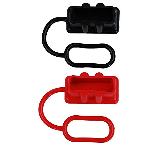 SaferCCTV 2 Stück Akku Quick 50 A Stecker Staubschutz Weiche Abdeckung Steckerabdeckung Kompatibel mit Anderson 50 A DC Stromanschlüssen von SaferCCTV