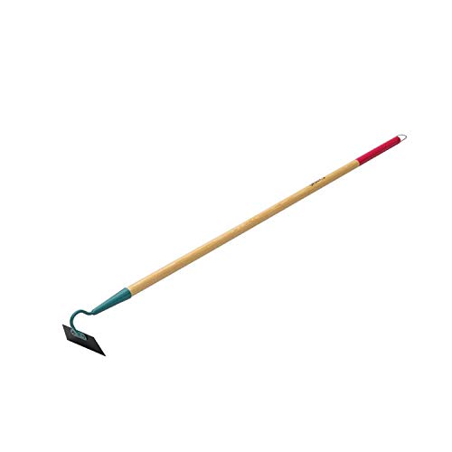 Rodehacke Gartenhacke für Damen Pflanzhacke aus Qualitätsstahl Einhand-Hacke für Garten Outdoor Breithacke mit langem Stiel aus Kiefernholz Multifunktional 130 cm von Saferide