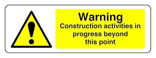 0–3 mm Aluminium-Dibond für den Innen- und Außenbereich (450 mm x 150 mm), 5 m Sichtabstand. von Safety First Display LTD
