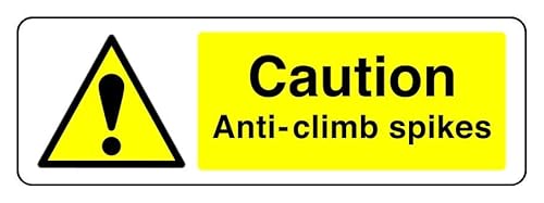 1,2 mm starkes Kunststoff-Sicherheitsschild für den Innen- und Außenbereich (150 mm x 50 mm). Sichtweite bis zu 3 m. von Safety First Display LTD