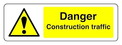 1,2 mm starkes Kunststoff-Sicherheitsschild für den Innen- und Außenbereich (300 mm x 100 mm). Sichtweite bis zu 5 m. von Safety First Display LTD