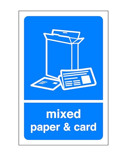 Gemischte Papierkarten, Sicherheitsschilder, selbstklebende Aufkleber mit hoher Klebekraft (150 mm x 100 mm), Sichtabstand innerhalb von 3 m. von Safety First Display LTD