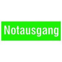 SafetyMarking® Hinweisaufkleber Notausgang 30 cm x 10.5 cm von SafetyMarking®