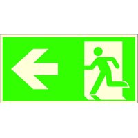 SafetyMarking® Rettungszeichen Notausgang links 30 cm x 15 cm von SafetyMarking®