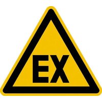 SafetyMarking® Warnaufkleber Warnung vor explosionsfähiger Atmosphäre 10 cm x 10 cm von SafetyMarking®