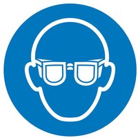 SafetyMarking® Gebotsaufkleber Augenschutz benutzen 10 cm von SafetyMarking®