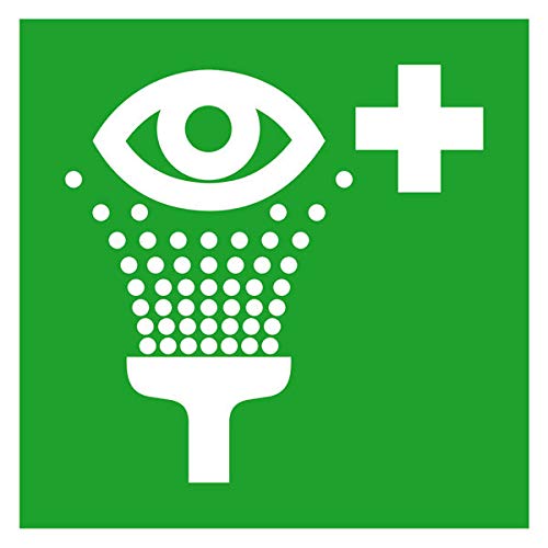 Erste-Hilfe-Schild Augenspüleinrichtung Größe (BxH): 20,0 x 20,0 cm 1,0 mm Kunststoff (Hart-PVC) von SafetyMarking