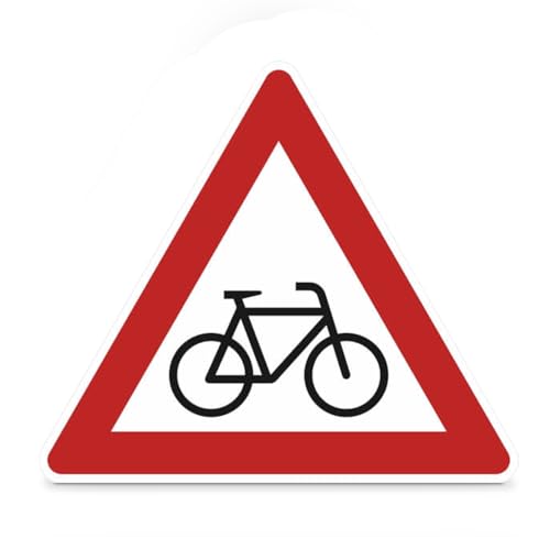 Verkehrsschild nach StVO - Nr. 138-20 Radfahrer (Aufstellung links) Größe (SL): 63,0 cm Aluminium, Typ1, retroreflektierend ausgerüstet von SafetyMarking