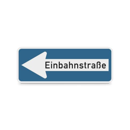 Verkehrszeichen Einbahnstraße linksweisend - Größe (BxH): 80,0 x 30,0 cm - Aluminium, retroreflektierend - Verkehrsschilid für den Straßenverkehr von SafetyMarking