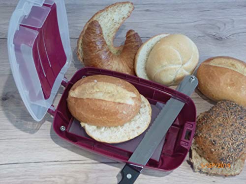 Safetycrumb Family - Brötchen Schneidehilfe mit Sicherheitsmesser | Brötchenmesser inkl. Krümelfang | perfekter Schnitt dank Schnittführung | Anti-Rutsch-Füße I ab 4 Jahren Safetycrumb Family - Brötchen Schneidehilfe mit Sicherheitsmesser | Brötchenmesser inkl. Krümelfang | perfekter Schnitt dank Schnittführung | Anti-Rutsch-Füße I ab 4 Jahren von Safetycrumb