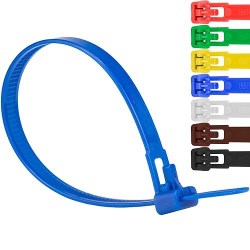 Safetytex Kabelbinder 7,6mm UV-beständig Polyamid 6.6 wiederlösbar wiederverwendbar wiederverschließbar 100 Stück (Blau,540mm) Safetytex Kabelbinder 7,6mm UV-beständig Polyamid 6.6 wiederlösbar wiederverwendbar wiederverschließbar 100 Stück (Blau,540mm) von Safetytex