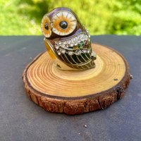 Handgefertigte Emaille-Eulen-Trinketbox Diamante-Sammlergeschenk Handgefertigte Emaille-Eulen-Trinketbox Diamante-Sammlergeschenk von SaffronandCo