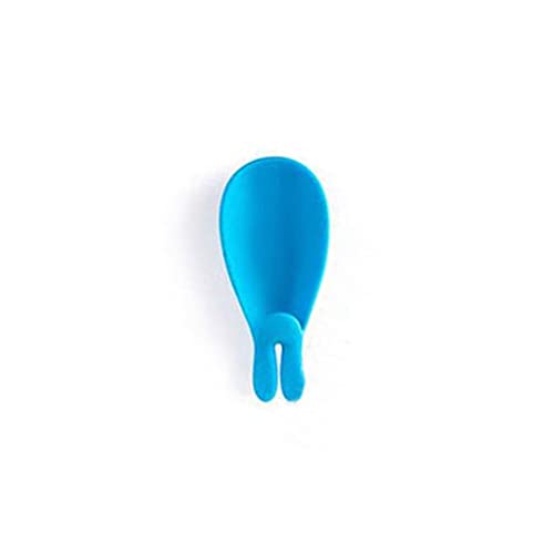 SagaSave 1 PCS Teebeutelhalter Hasenohrform Niedlicher Silikon-Teebeutelhalter für Küche Zuhause (Blau) von SagaSave