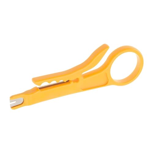 1 Stück IDC Insertion Punch Down Tool, Drahtstripper Stanze UTP Kabelschneider Stripper Werkzeug, Gelb 1 Stück IDC Insertion Punch Down Tool, Drahtstripper Stanze UTP Kabelschneider Stripper Werkzeug, Gelb von SagaSave