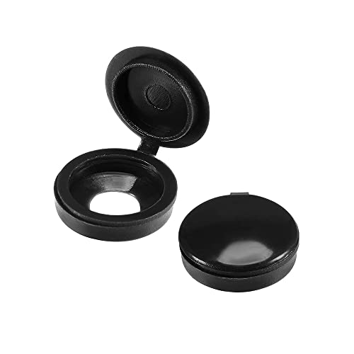 100 Stück Schraubverschlüsse Schraubenabdeckungen Kunststoff Schraubdeckel Schwarz Schraubenabdeckung, Möbeldekoration für Schraube, Schraubenschutz(Schwarz) von SagaSave