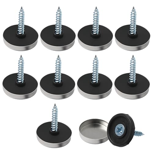 12MM Spiegelschrauben mit Dekorativen Kappen, 10 Satz Silber Edelstahl Spiegelschrauben Panelschrauben Zierschrauben, Möbelbeschläge 12MM Spiegelschrauben mit Dekorativen Kappen, 10 Satz Silber Edelstahl Spiegelschrauben Panelschrauben Zierschrauben, Möbelbeschläge von SagaSave