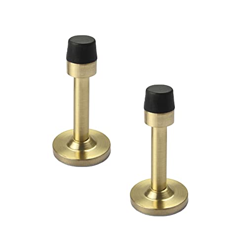 2 Stück Türstopper, Gold Edelstahl Wandschutz Home Türstopper mit Gummipuffer Stoßstange für Schalldämpfung von SagaSave