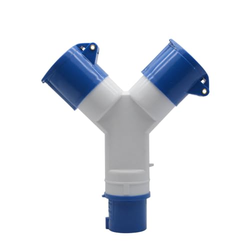 2-Wege-Splitter 16A 220V IP44 2-Wege-3-poliger Industrie-Stecker und -buchse von SagaSave