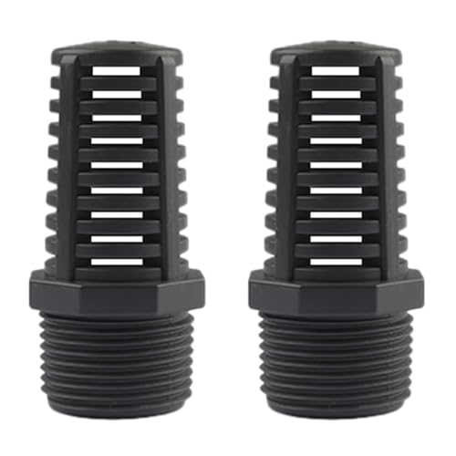 2 x Überlaufsieb mit Gewinde, 32 mm Gewinde-Sieb, Garten-durchlässiges Kappengitter, Aquarium-Saugnapf-Überlauf-Werkzeug, Aquarium-Armaturen, Schlauchverbinder von SagaSave