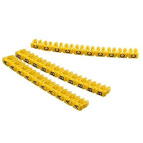 260 Stück 2.5mm Buchstaben A-Z Kabelmarkierungen Gelbe Markierung Buchstabenetikettenetikett Für 2-3 mm Draht 260 Stück 2.5mm Buchstaben A-Z Kabelmarkierungen Gelbe Markierung Buchstabenetikettenetikett Für 2-3 mm Draht von SagaSave