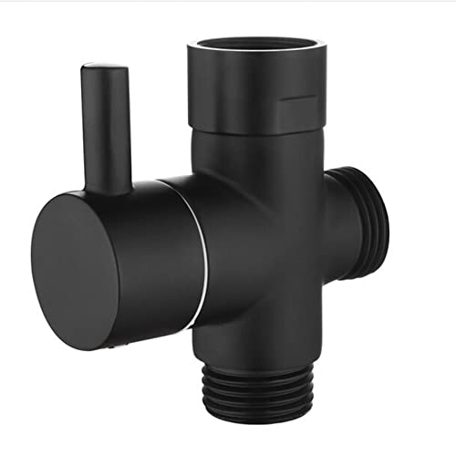 3 Wege Umschaltventil Dusche G1/2 Zoll Absperrventil Ventil Umschalter Umstellerventil Messing Brause Adapter mit Gummi für Regendusche und Duscharm, Schwarz 3 Wege Umschaltventil Dusche G1/2 Zoll Absperrventil Ventil Umschalter Umstellerventil Messing Brause Adapter mit Gummi für Regendusche und Duscharm, Schwarz von SagaSave