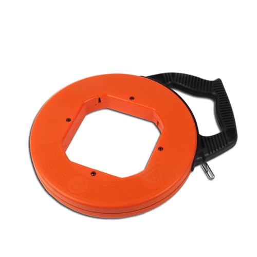 30 m Fischband auf der Spule, 4 mm nicht leitendes Fiberglas-Fischband, ergonomischer Griff, Drahtabzieher zum Ziehen von Draht und Kabel von SagaSave