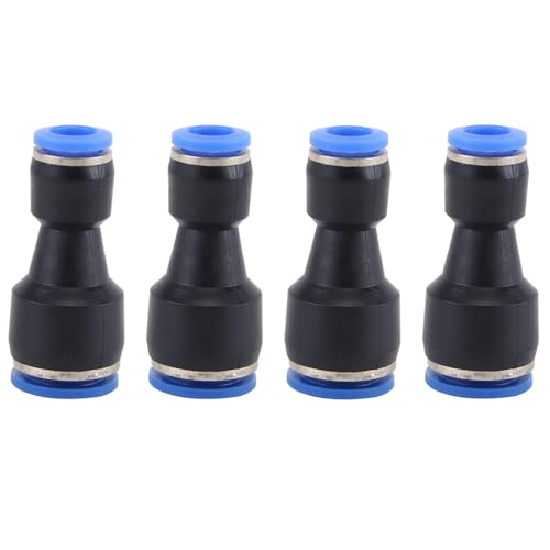 4 Pack Pneumatik Steckverbinder, 16mm auf 14mm Pneumatische Fittings Gerade Verringerung Push in Schnellkupplung Verbinder (PG16-14) von SagaSave