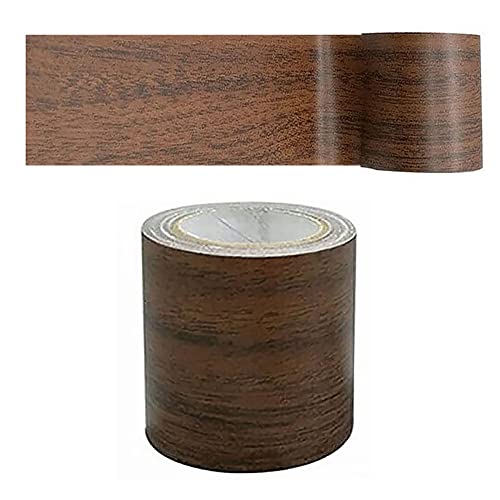 5,7 cm x 4,57 m Holzmaserung, gemustert, Mehrzweck-Klebeband, selbstklebend, wasserdicht, Reparaturband für Möbel, Tür, Boden, Tisch und Stuhl (dunkelbraun) von SagaSave