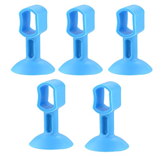5 Stück Türgriff-Sturzpolster, Silikon-Türgriff-Stoßstange, Gummi-Türgriff-Schutzpolster, Anti-Kollisions-Türknauf-Stopper, für Zuhause, Badezimmer, Schlafzimmer, Küche, WC, blau von SagaSave